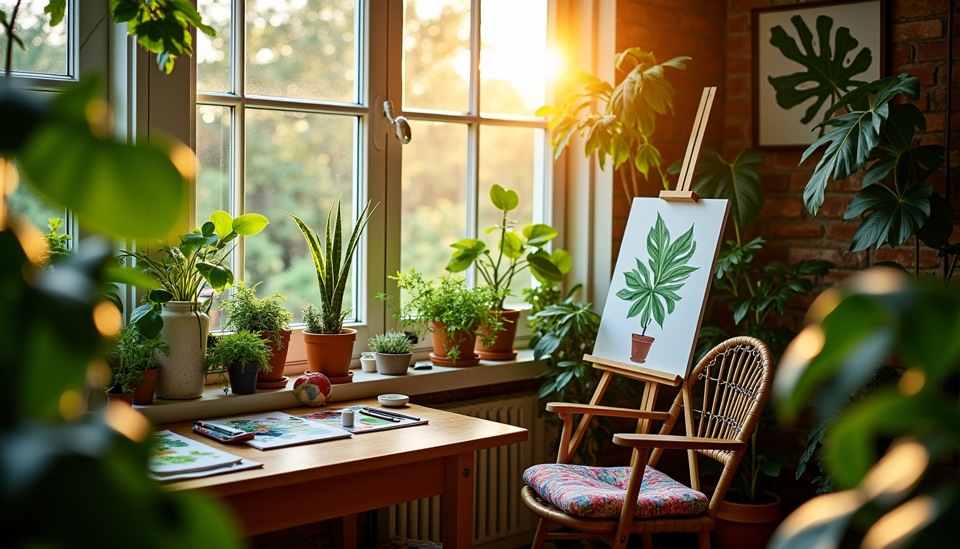 Créer un jardin atelier chez soi pour stimuler la créativité